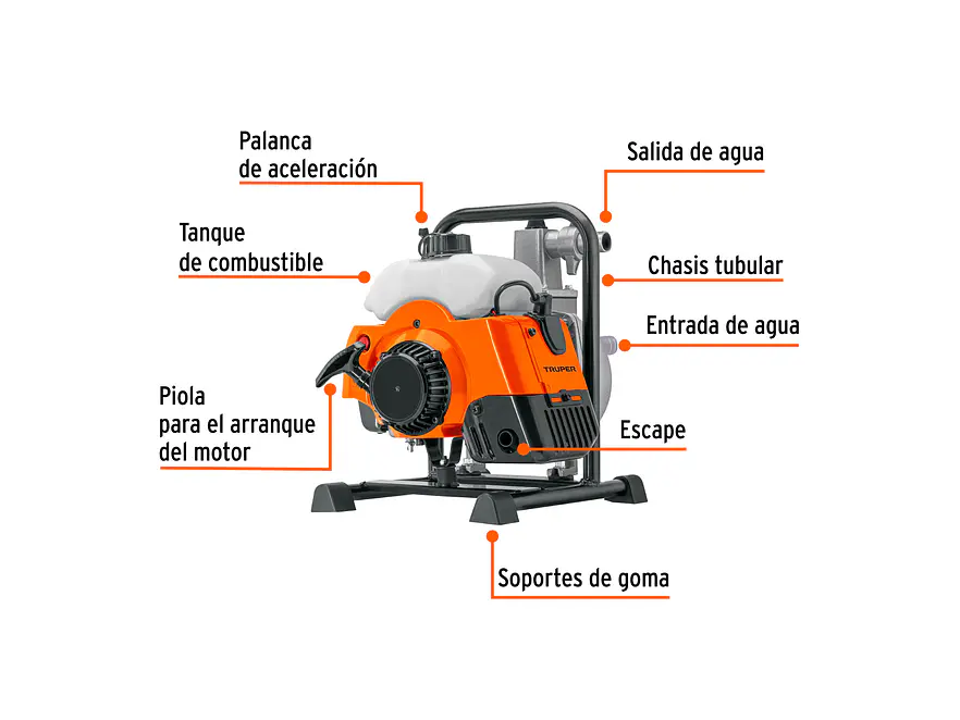 Motobomba Autocebante Truper 103926, 1