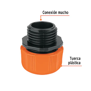 Acople Plástico Truper 103060, 1/2