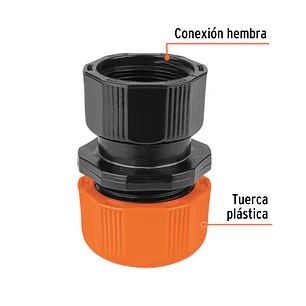 Acople Plástico Truper 102989, 1/2