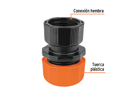 Acople Plástico Truper 102989, 1/2