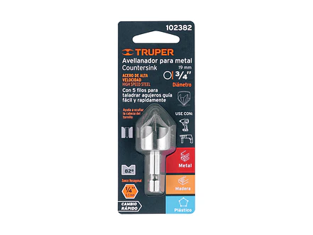 Avellanador para Metal Truper 102382, 3/4