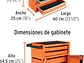 Gabinete Metálico Móvil Truper 102938, 6 Cajones, 2 Compartimentos - Miniatura 4 | aztools.co