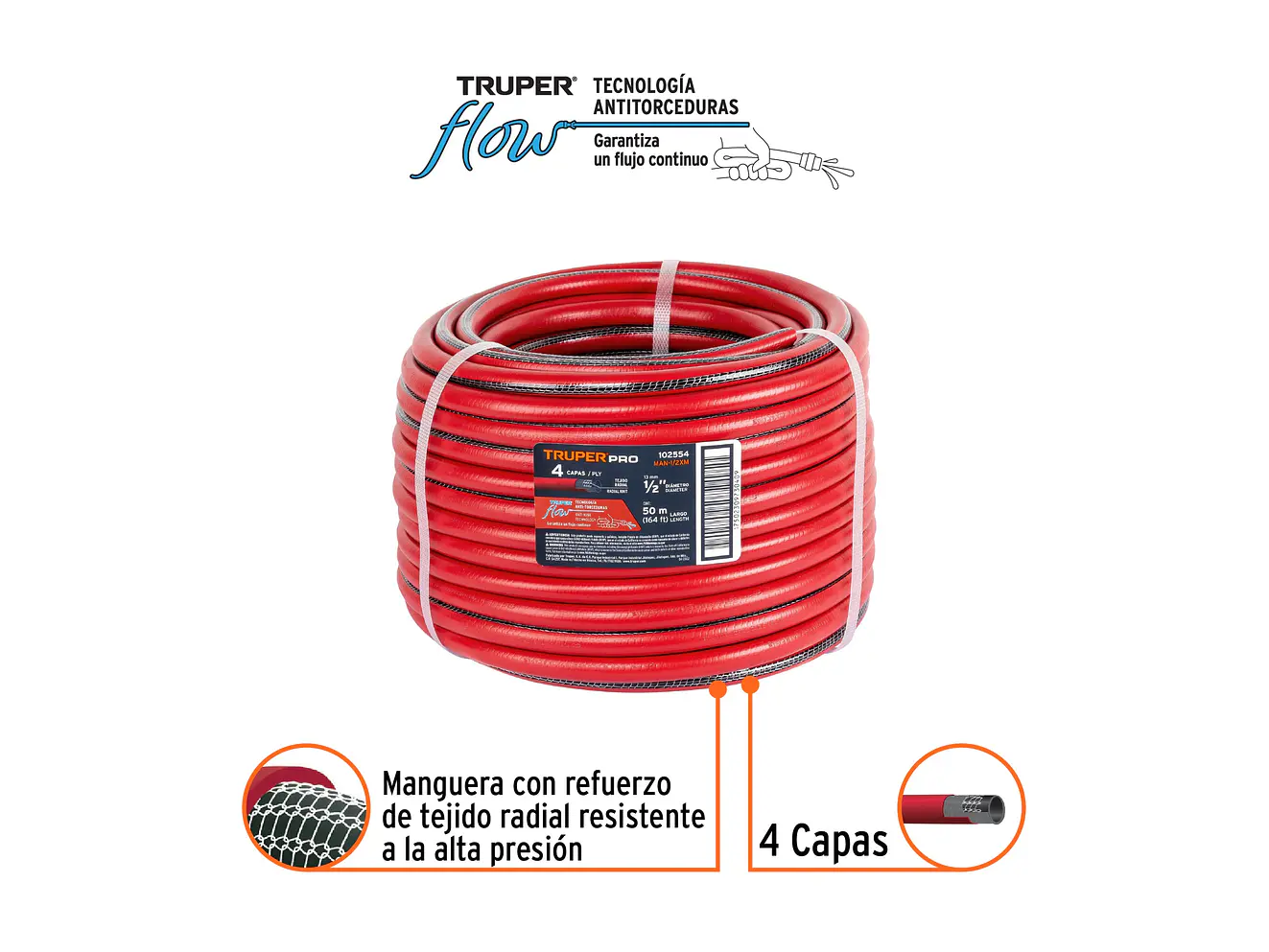 Manguera Truper 102554, 1/2