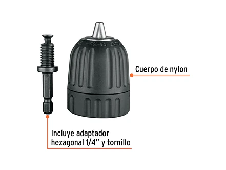 Mandril sin Llave Truper 102474, 3/8