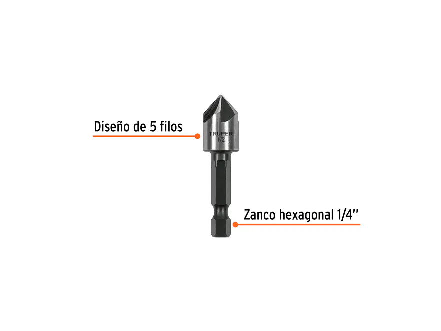 Avellanador para Metal Truper 102380, 1/2