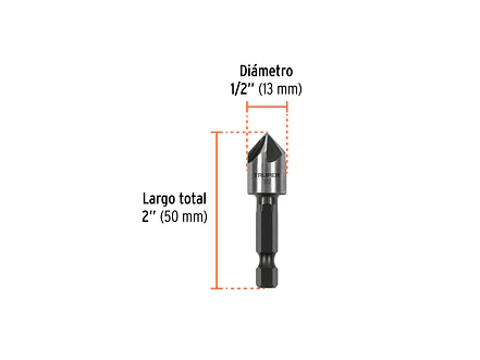 Avellanador para Metal Truper 102380, 1/2