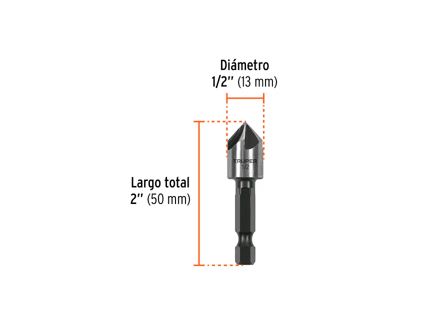 Avellanador para Metal Truper 102380, 1/2
