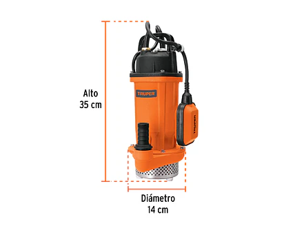 Bomba Sumergible para Agua Truper 100169, 1/2 HP - Foto 3 | aztools.co