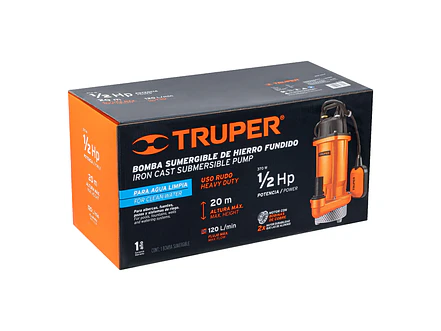 Bomba Sumergible para Agua Truper 100169, 1/2 HP - Foto 5 | aztools.co