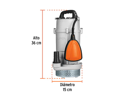 Bomba Sumergible para Agua Limpia Truper 15002 - Foto 3 | aztools.co