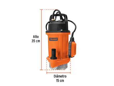 Bomba Sumergible para Agua Truper 100170, 3/4 HP - Foto 3 | aztools.co
