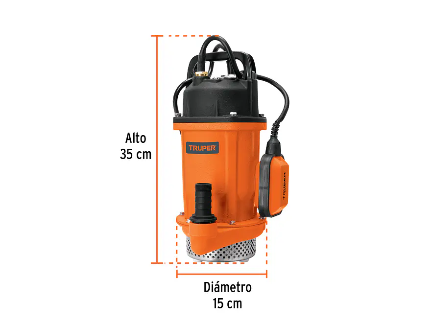 Bomba Sumergible para Agua Truper 100170, 3/4 HP - Foto 3 | aztools.co