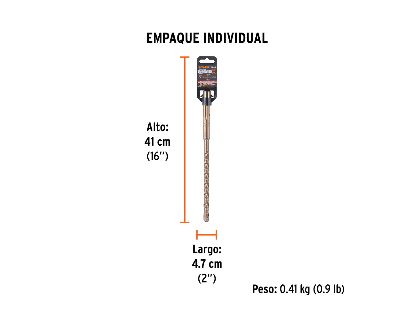 Broca SDS Truper para Concreto Truper 101432, 5/8 x 13