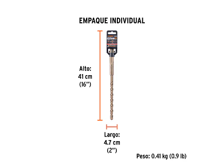 Broca SDS Truper para Concreto Truper 101432, 5/8 x 13