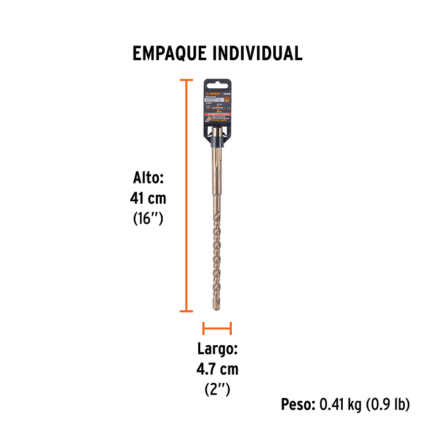 Broca SDS Truper para Concreto Truper 101432, 5/8 x 13