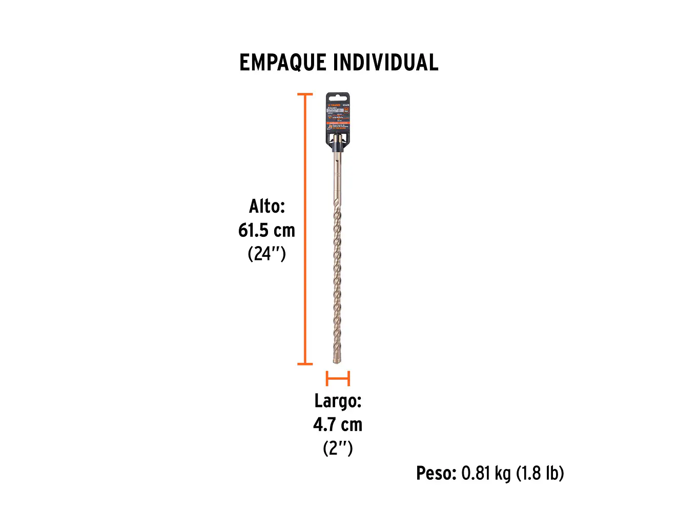 Broca SDS Truper para Concreto Truper 101439, 7/8 x 21