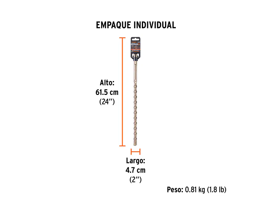 Broca SDS Truper para Concreto Truper 101439, 7/8 x 21