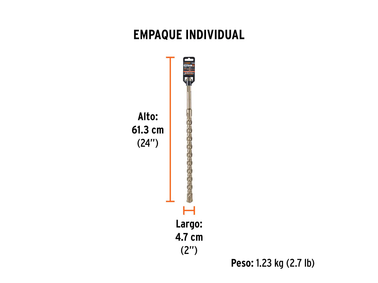 Broca SDS Truper para Concreto Truper 101464, 1-1/8 x 21