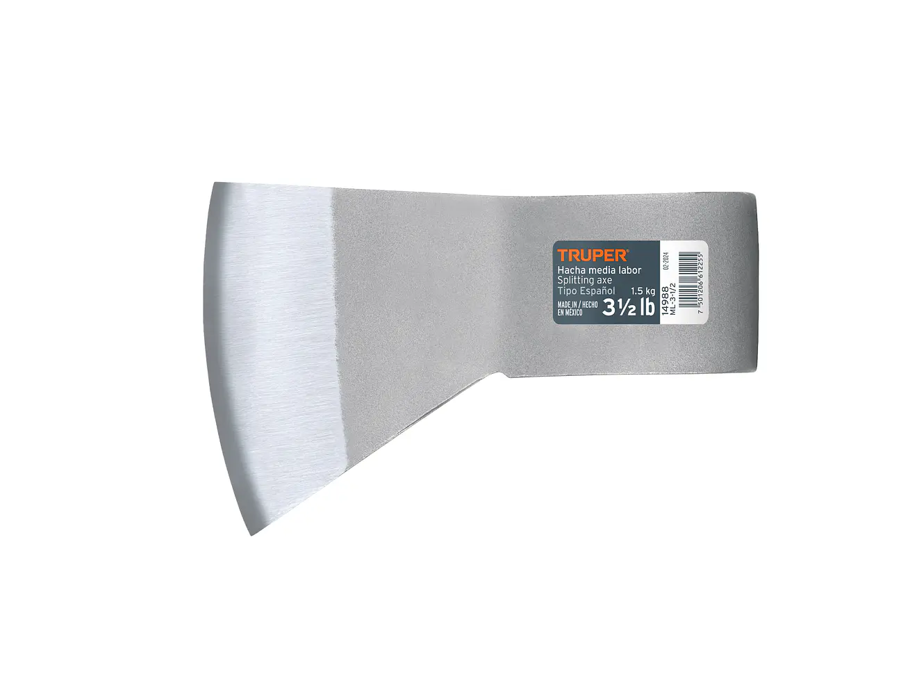 Hacha Media Labor Truper 14988, 3-1/2 lb, Sin Mango - Foto 1 | aztools.co