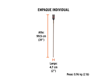 Broca SDS Truper para Concreto Truper 101437, 3/4 x 36