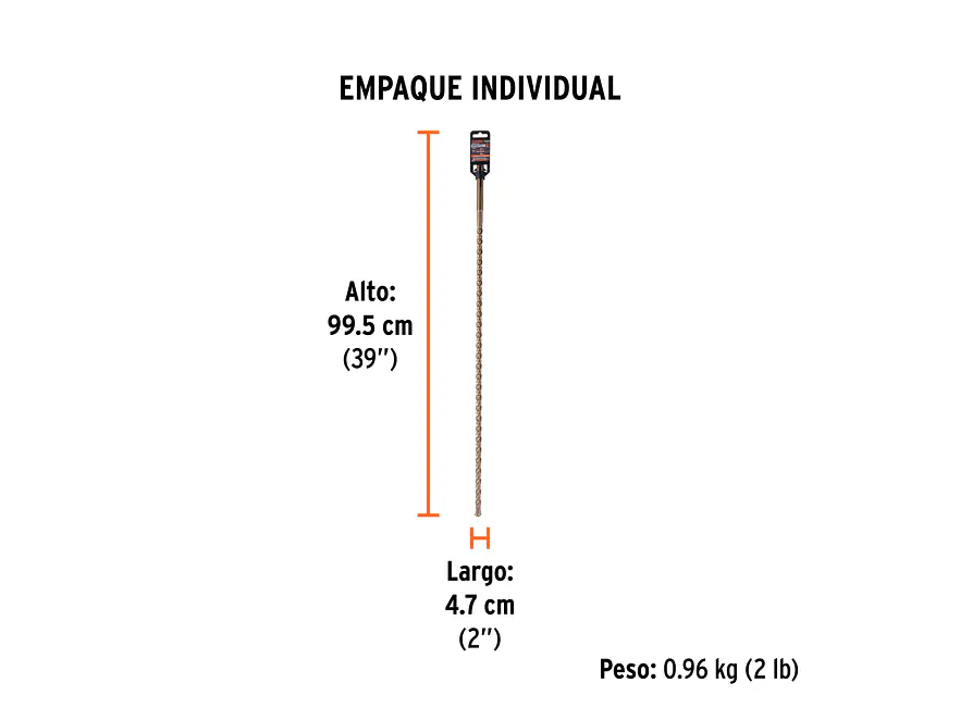 Broca SDS Truper para Concreto Truper 101437, 3/4 x 36
