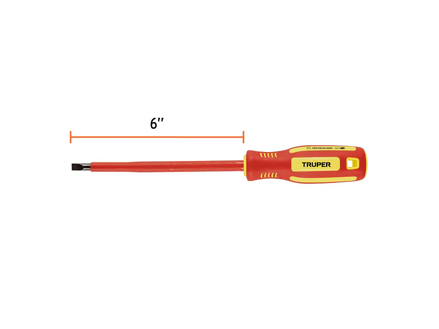 Destornillador Dieléctrico Truper 102243, Punta Pala de 1/4