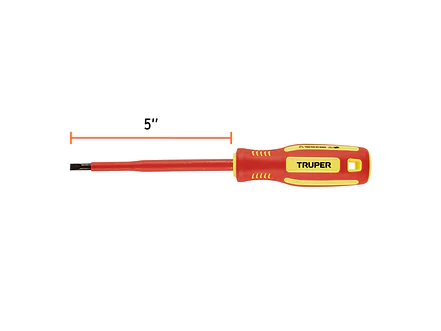 Destornillador Dieléctrico Truper 102242, Punta Pala de 7/32