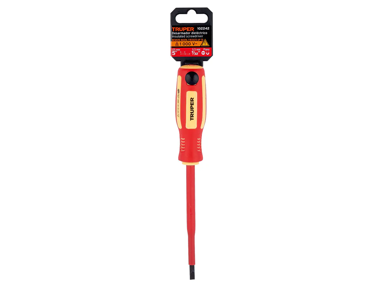 Destornillador Dieléctrico Truper 102242, Punta Pala de 7/32