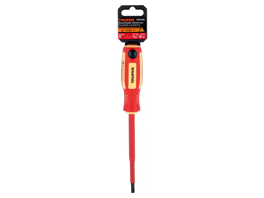 Destornillador Dieléctrico Truper 102242, Punta Pala de 7/32