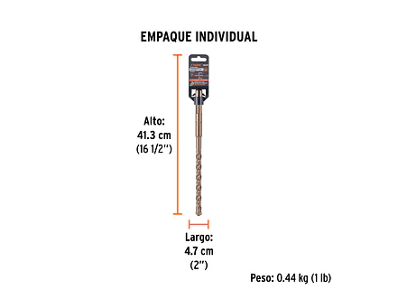 Broca SDS Truper para Concreto Truper 101435, 3/4 x 13