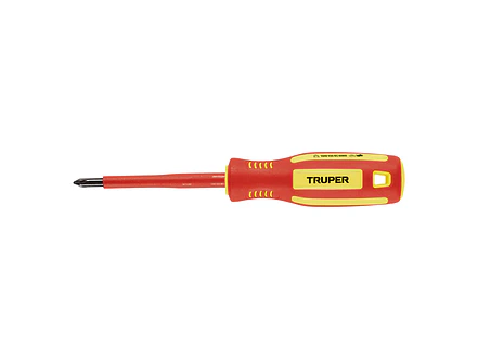Destornillador Dieléctrico Truper 102240, Punta Phillips de 3/16