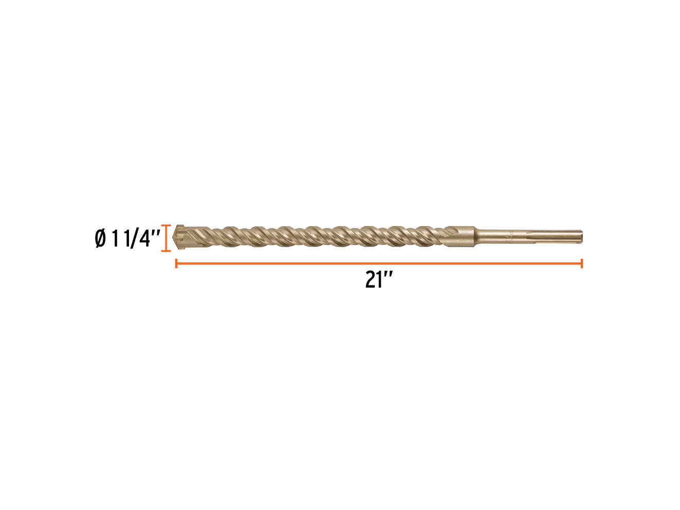 Broca SDS Truper para Concreto Truper 101466, 1-1/4 x 21