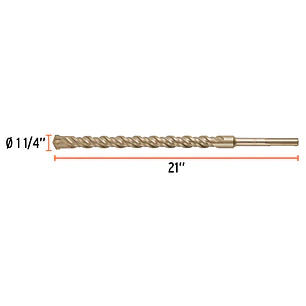 Broca SDS Truper para Concreto Truper 101466, 1-1/4 x 21