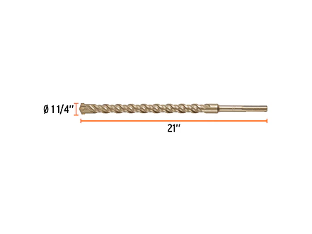 Broca SDS Truper para Concreto Truper 101466, 1-1/4 x 21