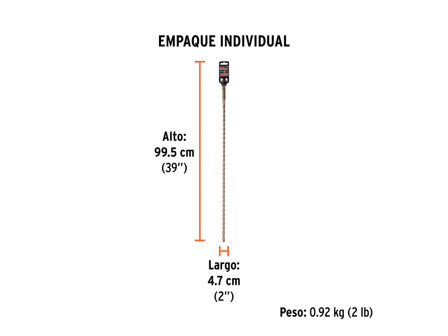Broca SDS Truper para Concreto Truper 101434, 5/8 x 36