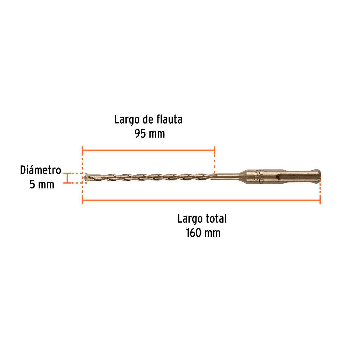 Broca SDS Truper para Concreto Truper 101433, 5/8 x 21