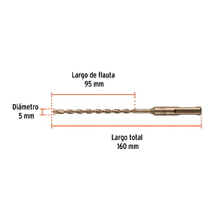 Broca SDS Truper para Concreto Truper 101433, 5/8 x 21