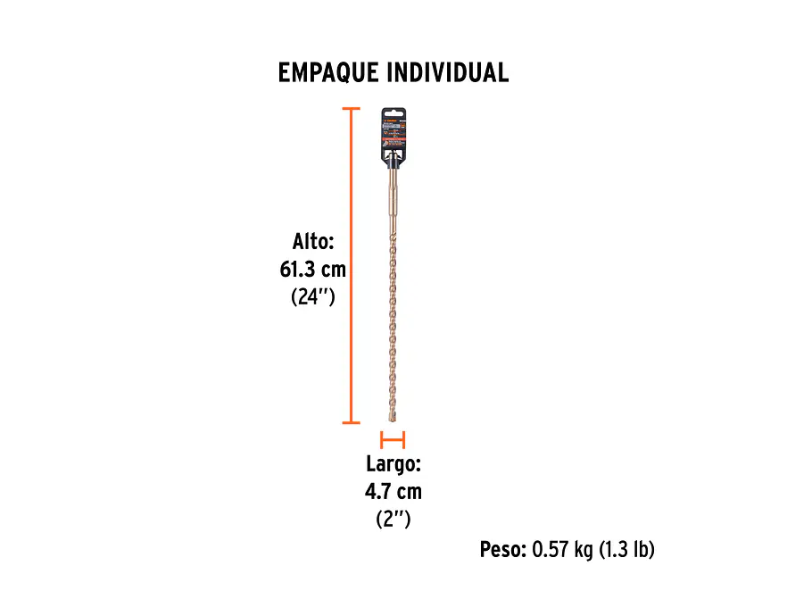 Broca SDS Truper para Concreto Truper 101433, 5/8 x 21