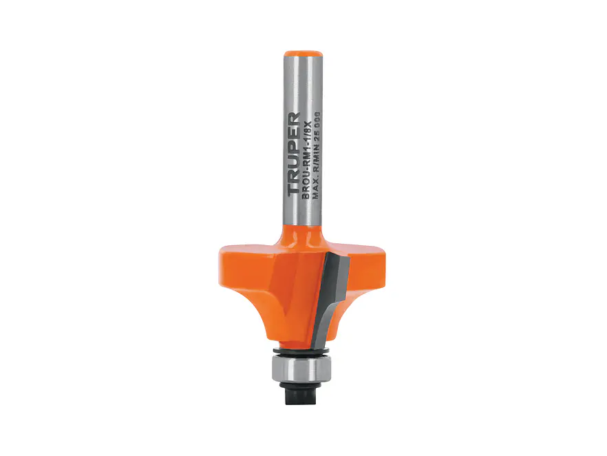 Fresa para Ruteadora Truper 102725, Redondeadora de Moldura, 1-1/8