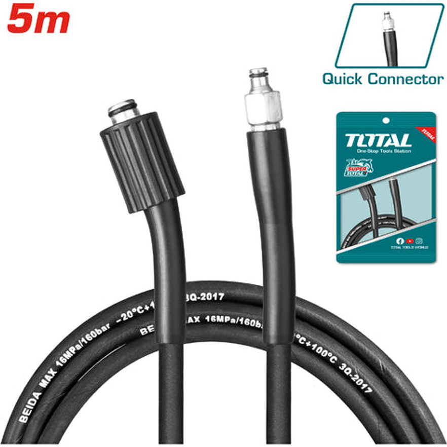 Manguera Hidrolavadora 5Mts Total Tgthph526 - Foto 2 | aztools.co