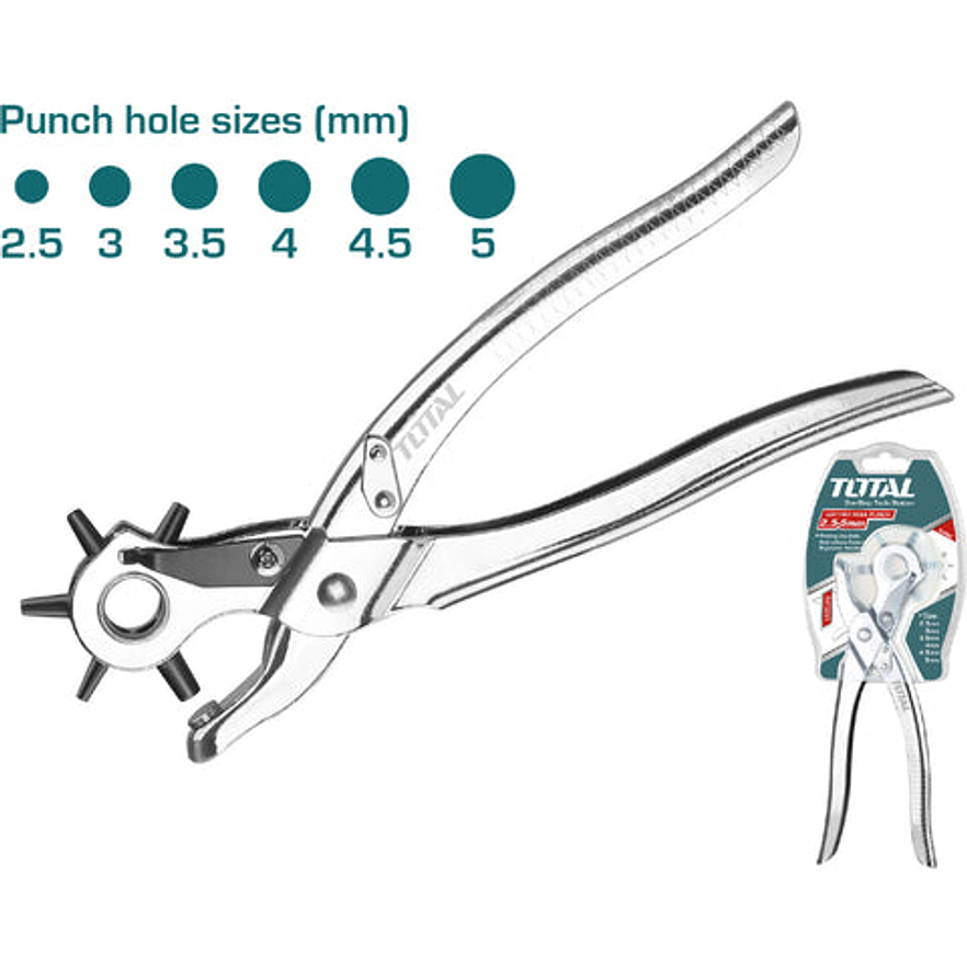 Alicate Sacabocado Mango Ergonomico Total Tht3351