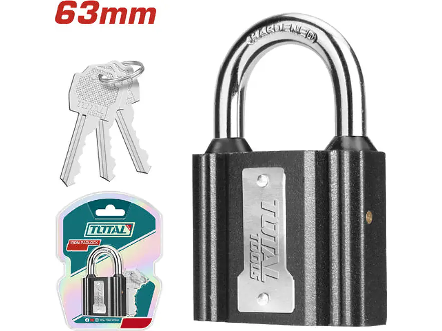Candado 63 Mm Negro Total Tlk31631 - Envío a todo Colombia | aztools.co