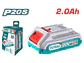 Batería 20V 2.0Ah Ion Litio TOTAL TFBLI20011 Industrial - Miniatura 1 | aztools.co