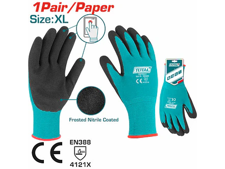 Guante De Nitrilo Esmerilado Xl Super Total Tsptg01 - Envío a todo Colombia | aztools.co