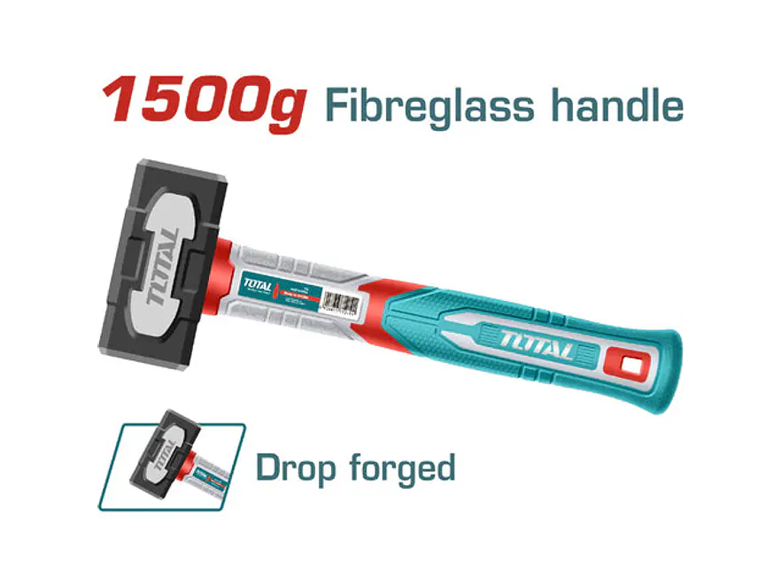 Porra 3Lb Hierro Mango Fibra Vidrio Super Total Thsth61500 - Envío a todo Colombia | aztools.co