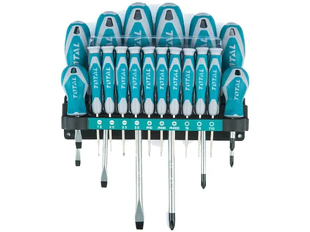 Destornillador Cromo Vanadium Juego X 18 Pzs Incluidos 10 De Presicion Total Tht250618 - Envío a todo Colombia | aztools.co