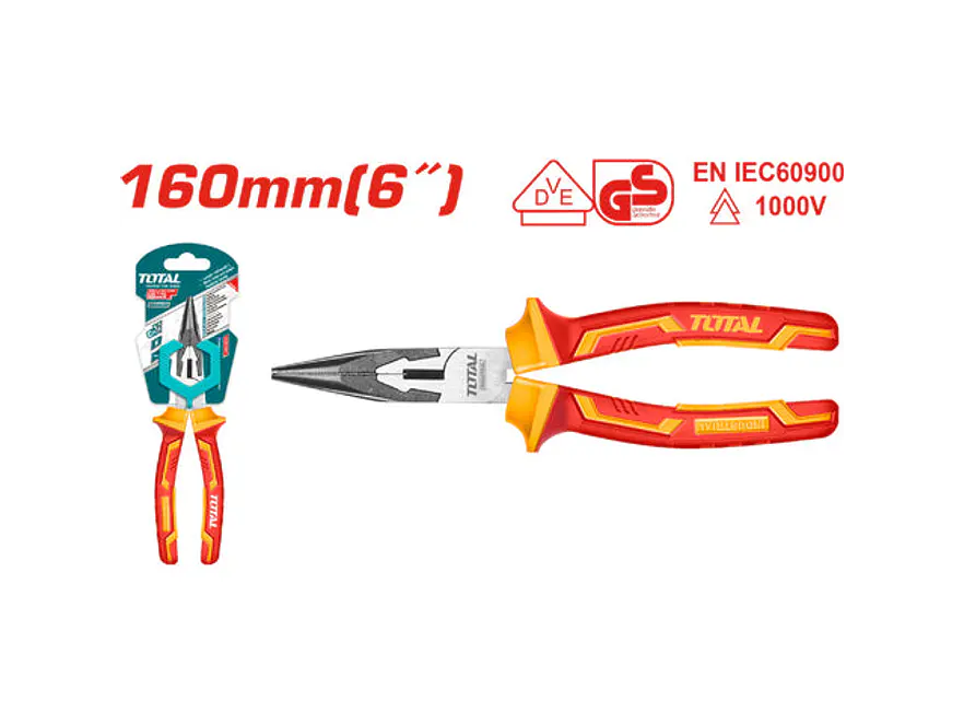 Pinza Aislada 6 Industrial Amarillo-Rojo Total Thtip2361 - Envío a todo Colombia | aztools.co