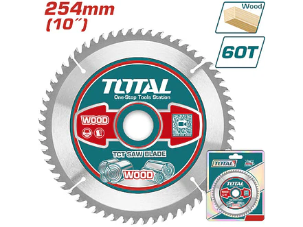Disco Corte Madera 10X60 Industrial Total Tac231723 - Envío a todo Colombia | aztools.co