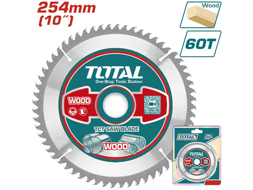 Disco Corte Madera 10X60 Industrial Total Tac231723 - Envío a todo Colombia | aztools.co