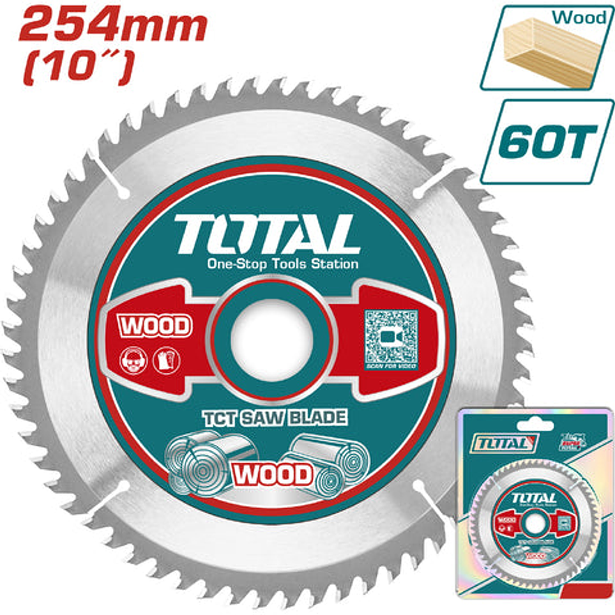Disco Corte Madera 10X60 Industrial Total Tac231723